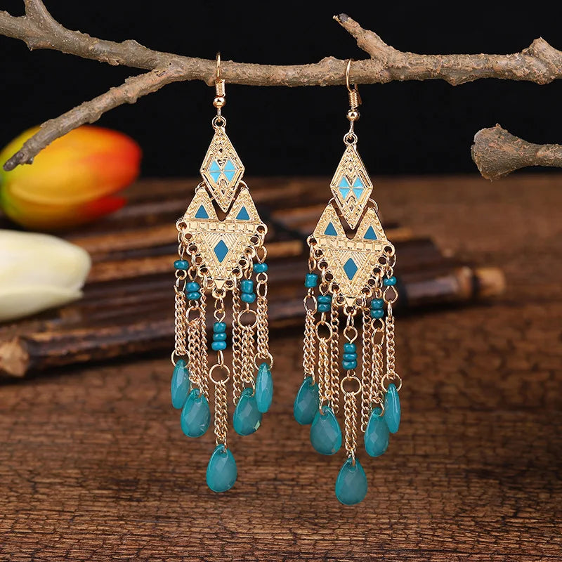 Bohemian Crystal Earrings